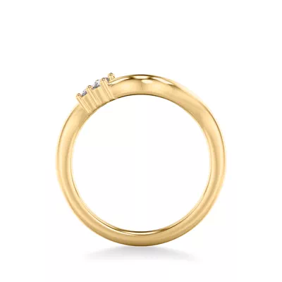 Curvelle Asymmetrical Lab Diamond Band
