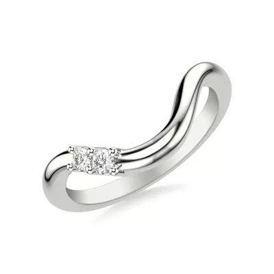 Curvelle Asymmetrical Lab Diamond Band