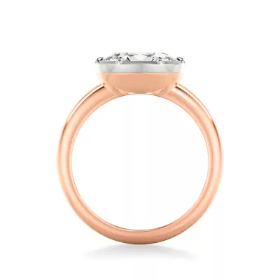 Domo East-West Bezel Solitaire Engagement Ring