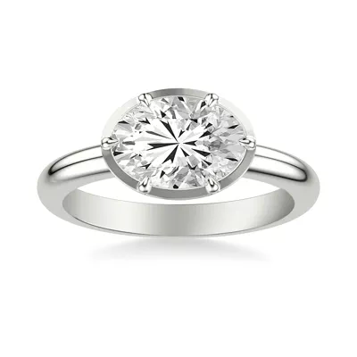 Domo East-West Bezel Solitaire Engagement Ring