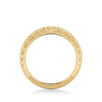 Kensie Grand Engraved Pavé Diamond Band