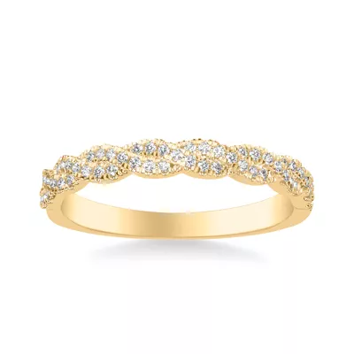 Kayleigh Pavé Diamond Twist Band
