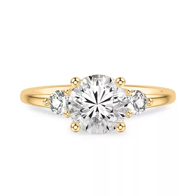 Brigitte Three-Stone Lab Diamond Engagement Ring (0.25 ct. tw.)