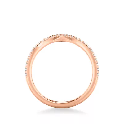 Brigitte Lab Diamond Pavé Chevron Band