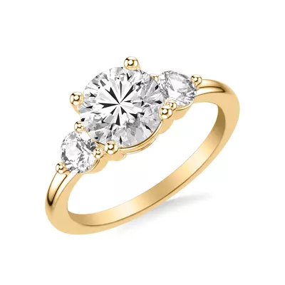 Brigitte Three-Stone Lab Diamond Engagement Ring (0.50 ct. tw.)