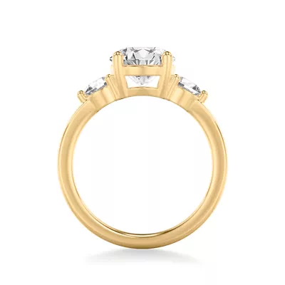 Brigitte Three-Stone Lab Diamond Engagement Ring (0.50 ct. tw.)