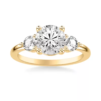 Brigitte Three-Stone Lab Diamond Engagement Ring (0.50 ct. tw.)