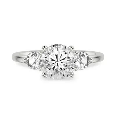 Brigitte Three-Stone Lab Diamond Engagement Ring (0.50 ct. tw.)