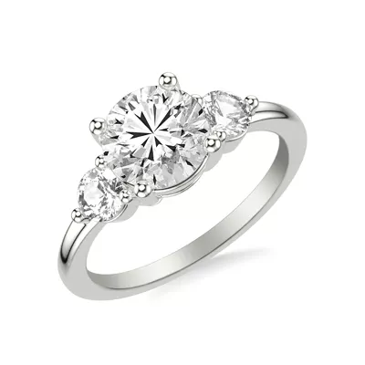 Brigitte Three-Stone Lab Diamond Engagement Ring (0.50 ct. tw.)