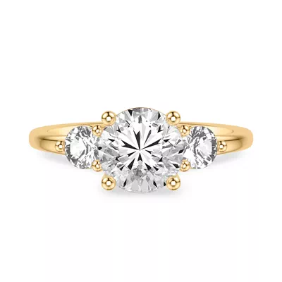 Brigitte Three-Stone Lab Diamond Engagement Ring (0.50 ct. tw.)