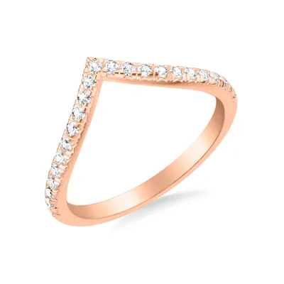 Julie Grand Pave Chevron Lab Wedding Band (.25 ct. tw.)