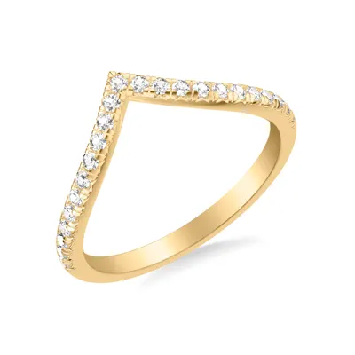Julie Grand Pave Chevron Lab Wedding Band (.25 ct. tw.)