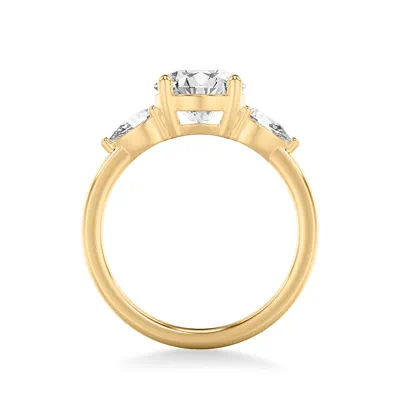 Julie Pear Three-Stone Lab Diamond Engagement Ring (.50 ct. tw.)