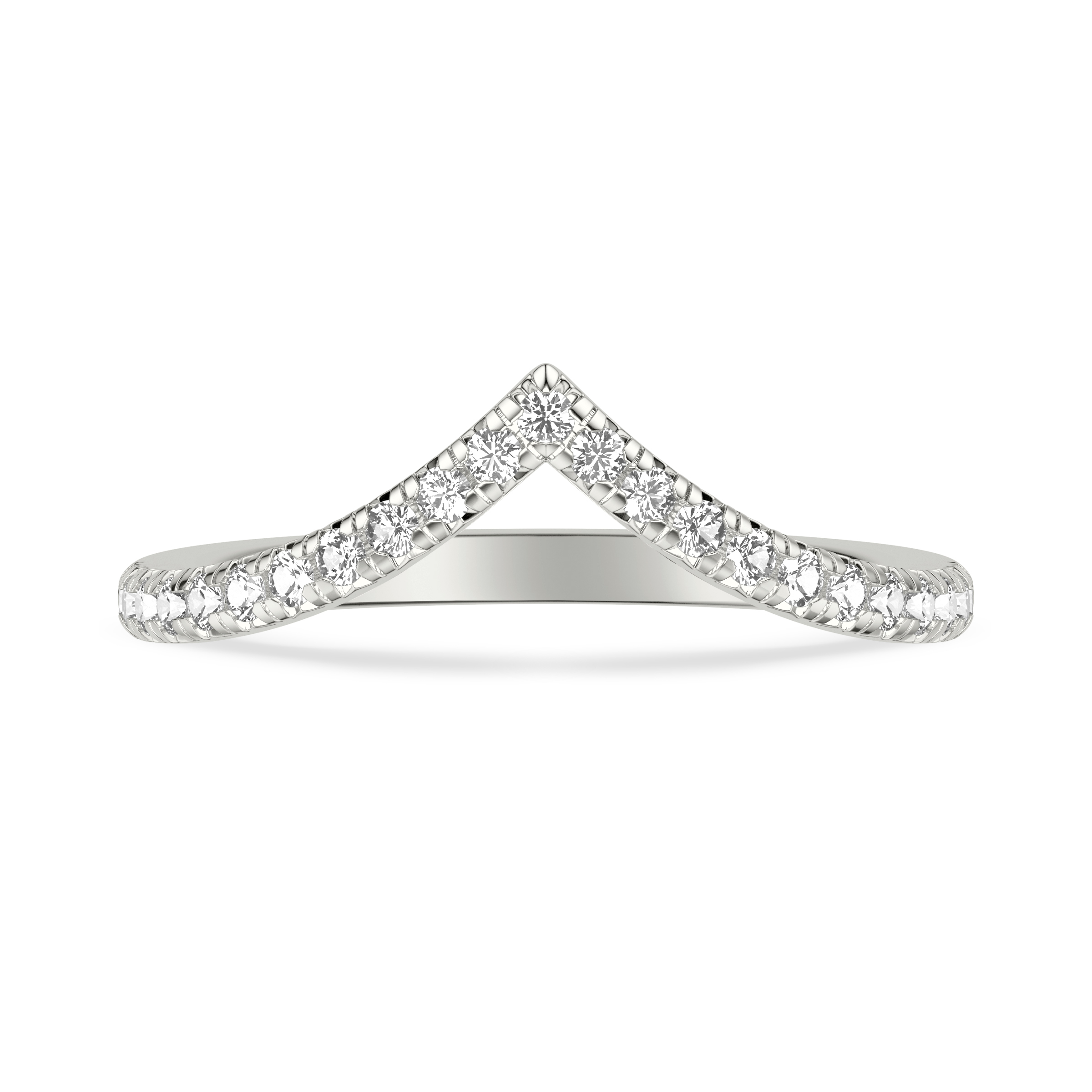 Julie Grand Pave Chevron Lab Wedding Band (.25 ct. tw.)