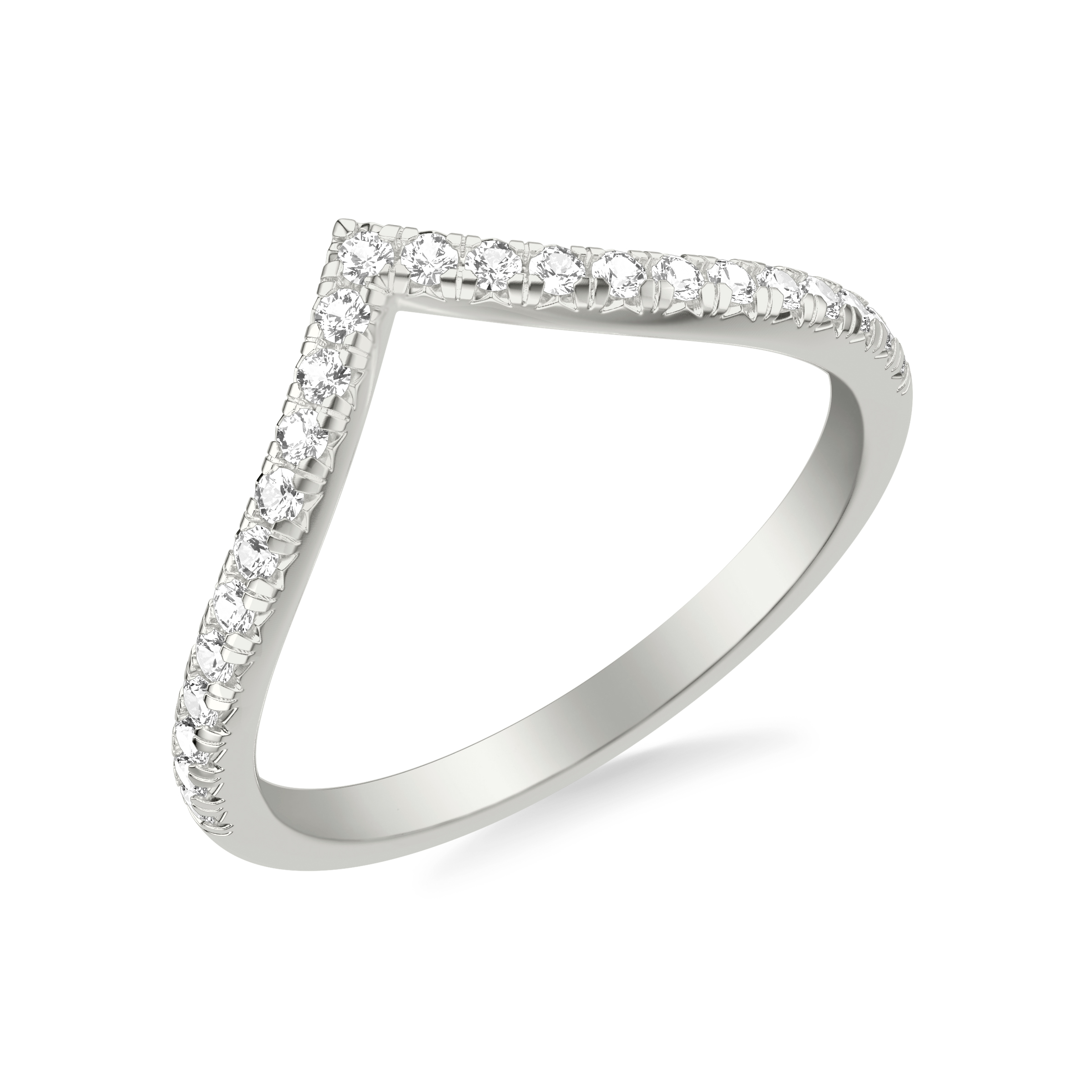 Julie Grand Pave Chevron Lab Wedding Band (.25 ct. tw.)