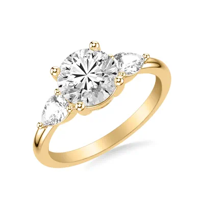 Julie Pear Three-Stone Diamond Engagement Ring (.50 ct. tw.)