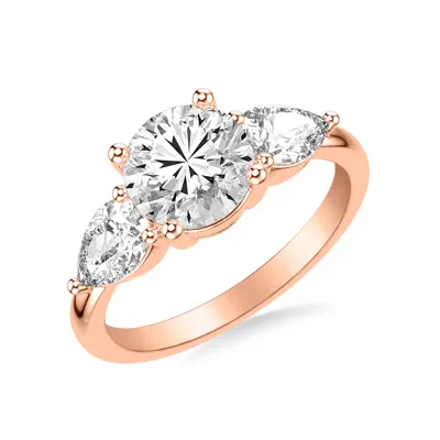 Julie Pear Three-Stone Lab Diamond Engagement Ring (1 ct. tw.)
