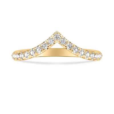 Julie Grand Pave Chevron Lab Wedding Band (.30 ct. tw.)