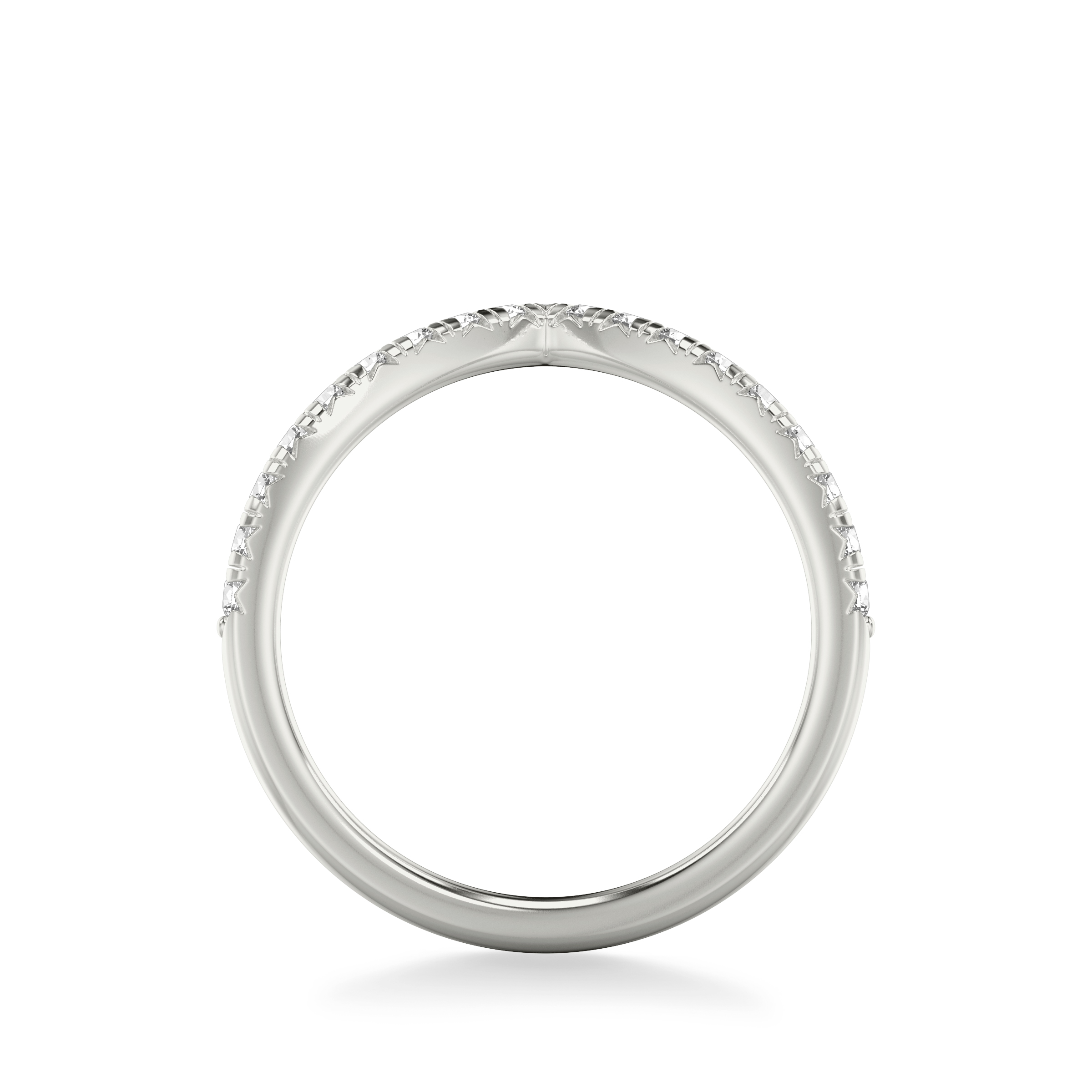 Julie Grand Pave Chevron Lab Wedding Band (.30 ct. tw.)