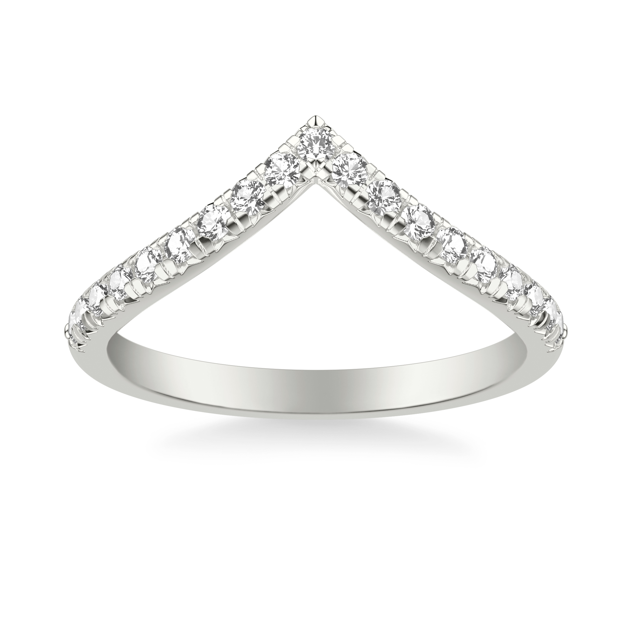Julie Grand Pave Chevron Lab Wedding Band (.30 ct. tw.)