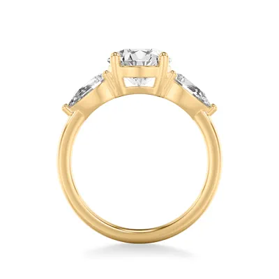 Julie Pear Three-Stone Diamond Engagement Ring (1 ct. tw.)