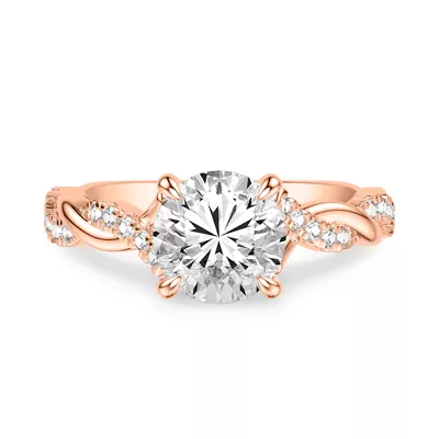 Kayleigh Grand Lab Diamond Twist Engagement Ring