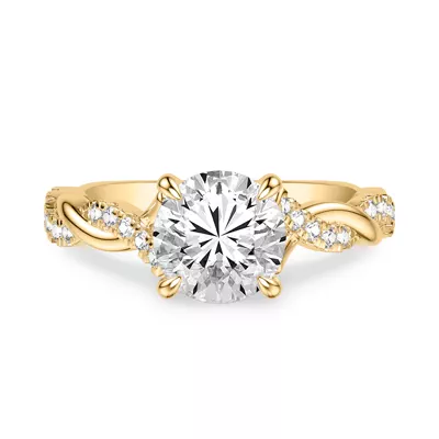 Kayleigh Grand Diamond Twist Engagement Ring