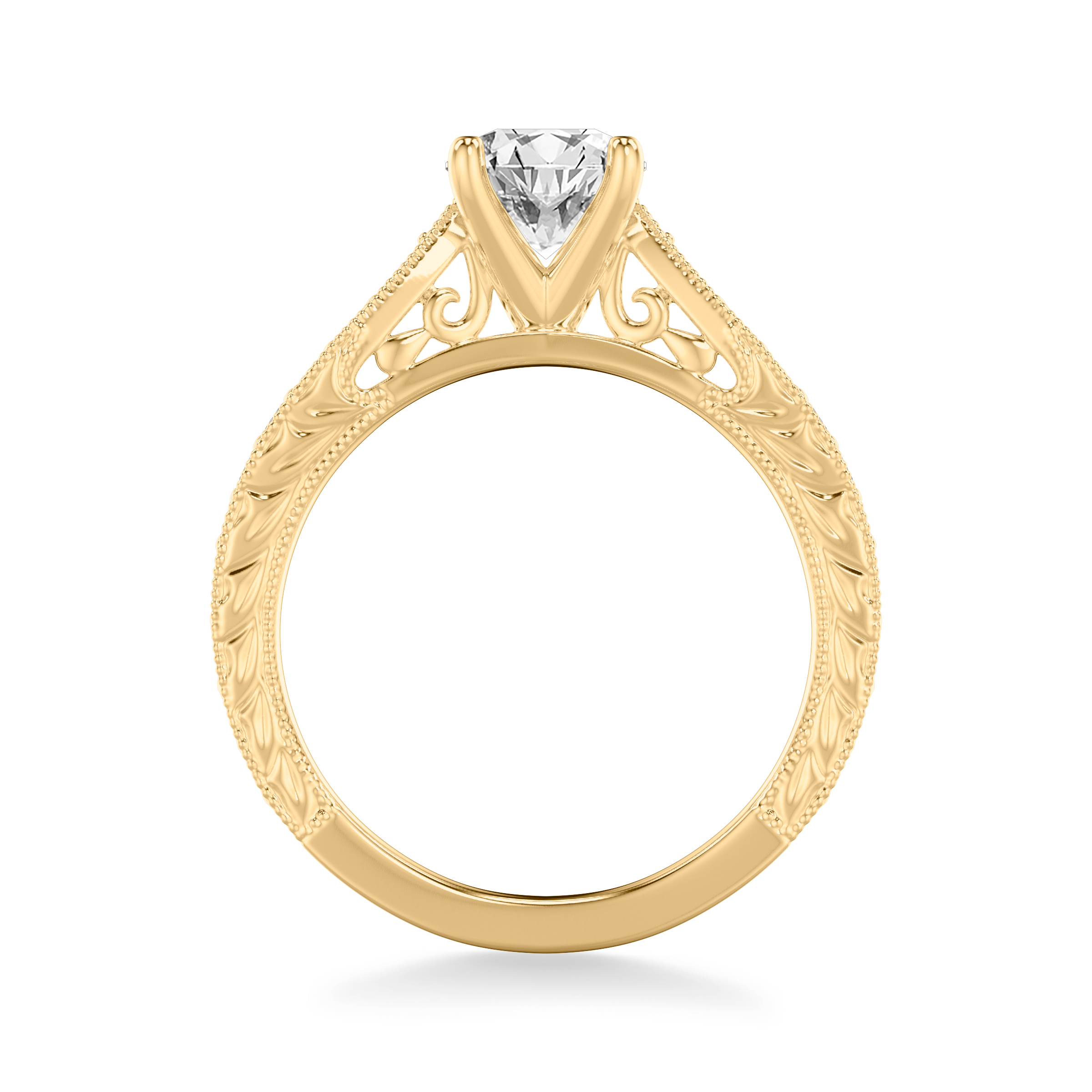 Kensie Hand-Engraved Engagement Ring