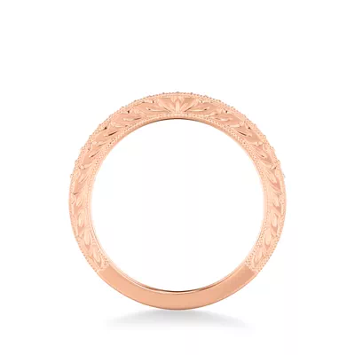 Kensie Hand-Engraved Pavé Lab Diamond Band