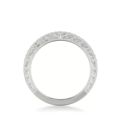 Kensie Hand-Engraved Pavé Lab Diamond Band