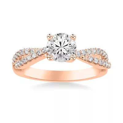 Denisse Contemporary Prong Engagement Ring