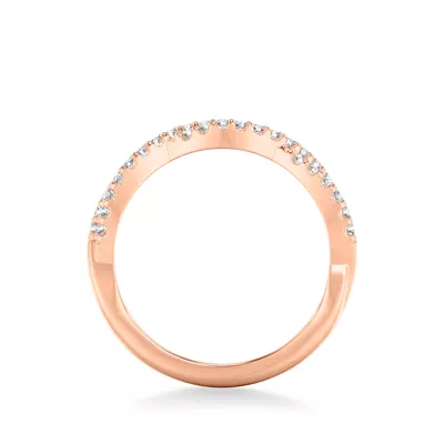 Denisse Contemporary Prong Diamond Band