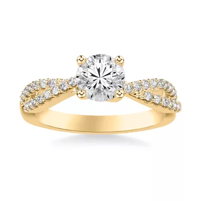 Denisse Contemporary Prong Engagement Ring