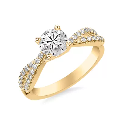 Denisse Contemporary Prong Engagement Ring