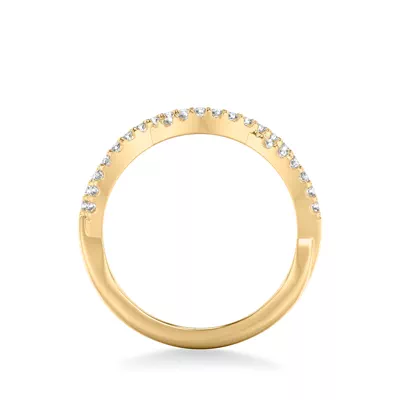 Denisse Contemporary Prong Diamond Band