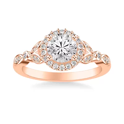 Dolly Halo Engagement Ring
