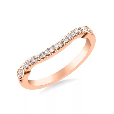 Dolly Diamond Wedding Band