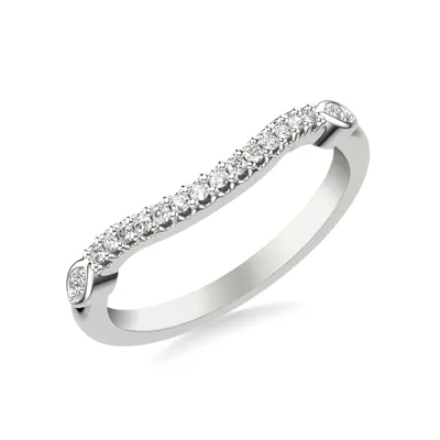 Dolly Diamond Wedding Band