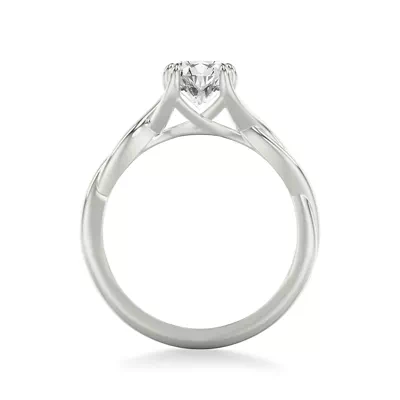 Jolie Ribbon Twist Solitaire Engagement Ring