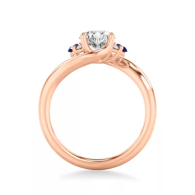 Nancy Sapphire Accent Engagement Ring