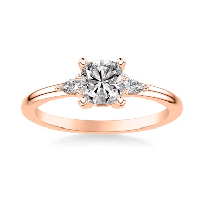 Julie Pear Shaped Lab Diamond Engagement Ring