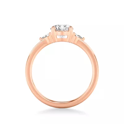 Julie Pear Shaped Lab Diamond Engagement Ring