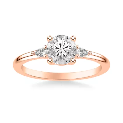 Julie Pear Shaped Lab Diamond Engagement Ring