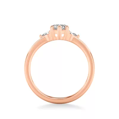 Julie Pear Shaped Lab Diamond Engagement Ring
