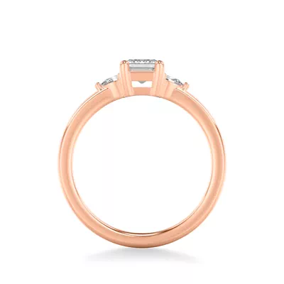 Julie Pear Shaped Lab Diamond Engagement Ring