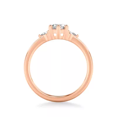 Julie Pear Shaped Lab Diamond Engagement Ring