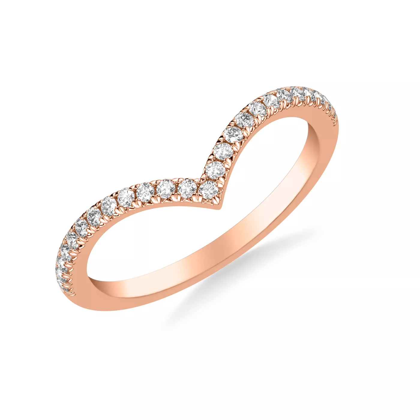 Julie Pavé Diamond Chevron Band