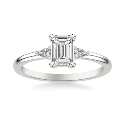Julie Pear Shaped Lab Diamond Engagement Ring