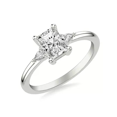 Julie Pear Shaped Lab Diamond Engagement Ring