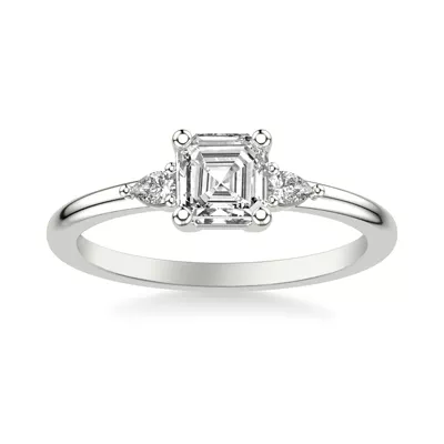 Julie Pear Shaped Lab Diamond Engagement Ring